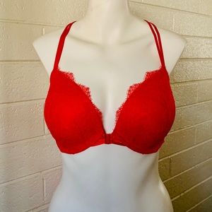 Bra Only 🌷 Very Sexy Push Up Red Lace 34E